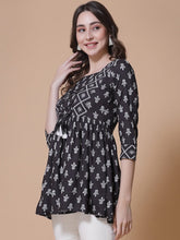 Black Orchid Block Print Tunic
