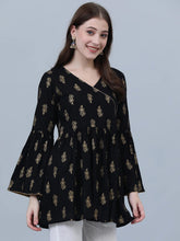 Noir Wrap Angrakha Top
