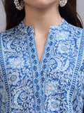 Aurora Blue Ocean Glory Tunic Top