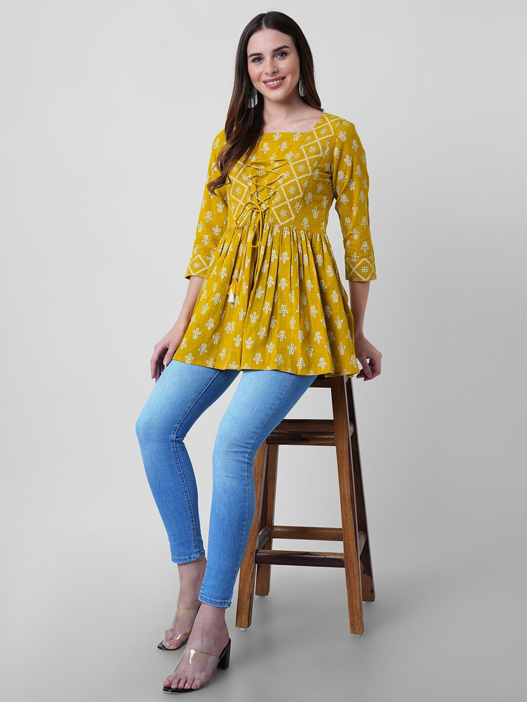 Sunny Meadow Cotton Top