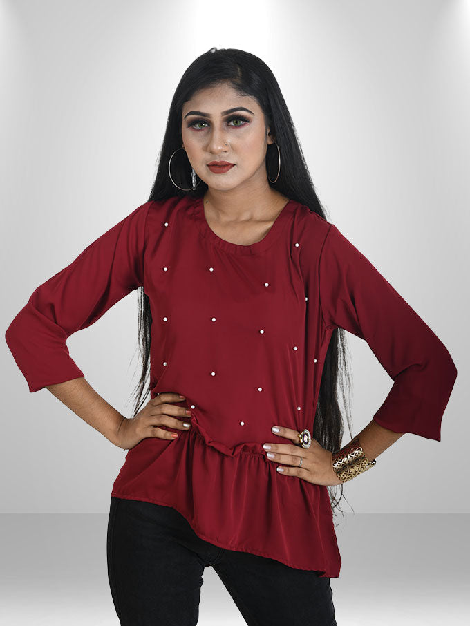 Stylish Maroon Top