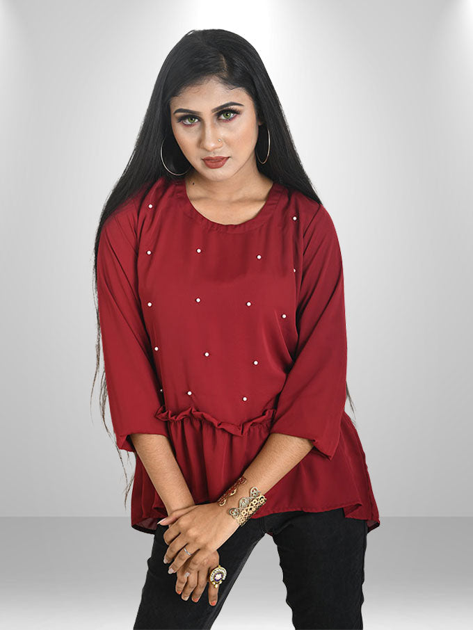Stylish Maroon Top